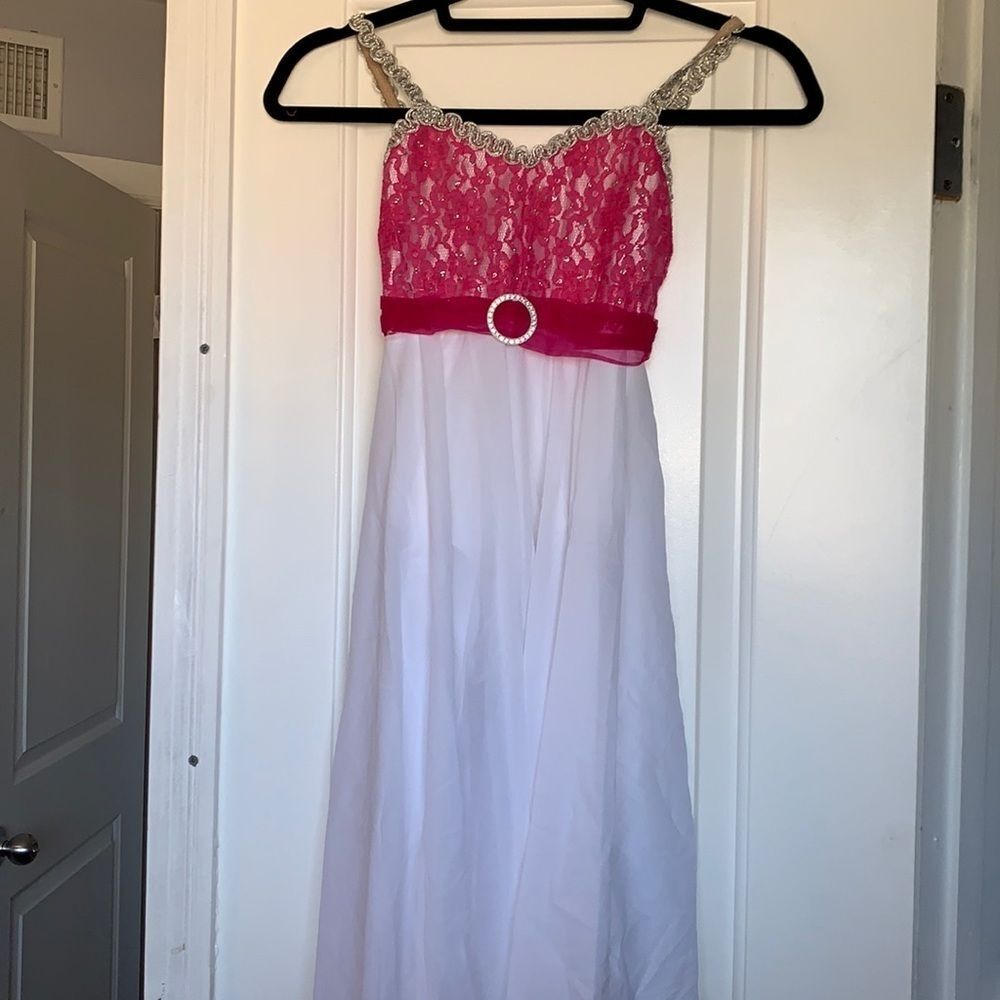 Wolff Fording & Co Pink and White Dress Child Size 8C